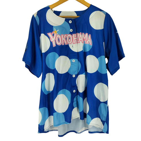 ドット プリントベースボールシャツ メンズ