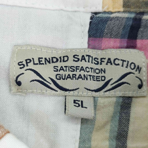 SPLENDID SATISFACTION S/S パッチワークデザインシャツ メンズ 5L