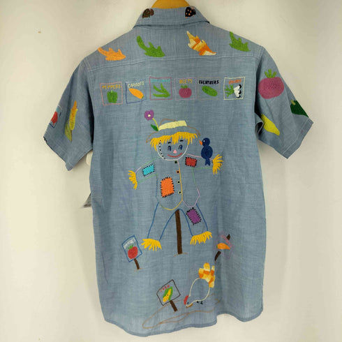 ELY 70s made in usa 刺繍加工 s/s シャンブレーシャツ メンズ 18