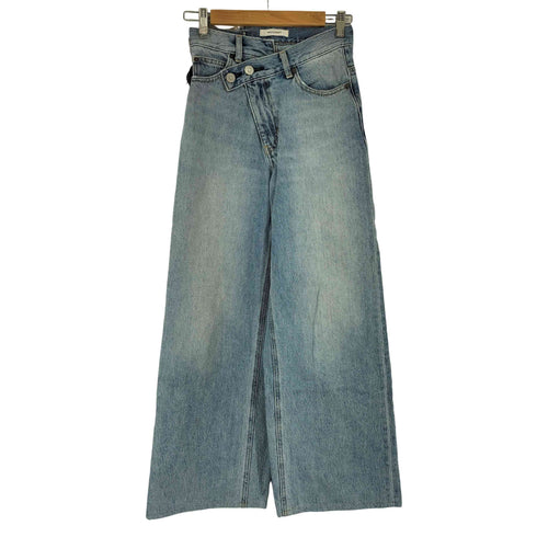 マウジー moussy CROSS WAIST WIDE STRAIGHT レディース 0