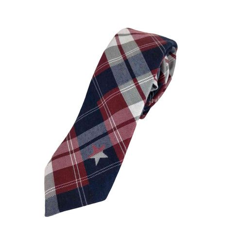 トミーヒルフィガー TOMMY HILFIGER ワンスターチェック柄ネクタイ メンズ