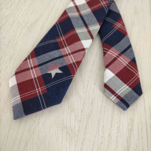 トミーヒルフィガー TOMMY HILFIGER ワンスターチェック柄ネクタイ メンズ