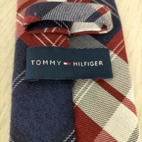 トミーヒルフィガー TOMMY HILFIGER ワンスターチェック柄ネクタイ メンズ