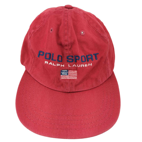 ポロスポーツラルフローレン POLO SPORT RALPH LAUREN 90S MADE IN USA ロゴ刺繍 キャップ メンズ