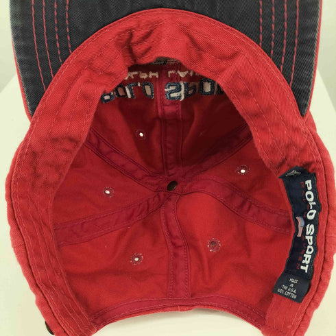 ポロスポーツラルフローレン POLO SPORT RALPH LAUREN 90S MADE IN USA ロゴ刺繍 キャップ メンズ