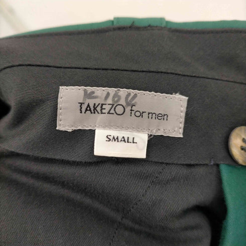 TAKEZO for men サイドレースデザインインタックテーパードパンツ メンズ JPN:S