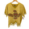 FACTORY ARTWEAR MADE IN USA 両面プリントフリンジTシャツ メンズ JPN:M