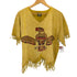 FACTORY ARTWEAR MADE IN USA 両面プリントフリンジTシャツ メンズ JPN:M