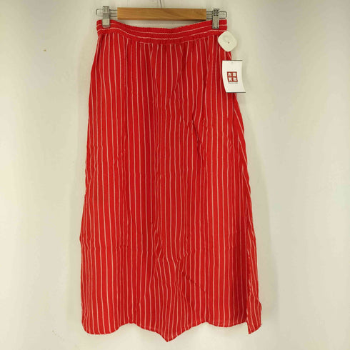 トミーヒルフィガー TOMMY HILFIGER CUPRO ROPE STP MIDI SKIRT レディース EUR:34