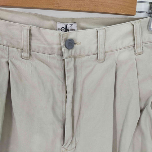 シーケーカルバンクライン ck Calvin Klein 2タックコットンチノパンツ メンズ 30