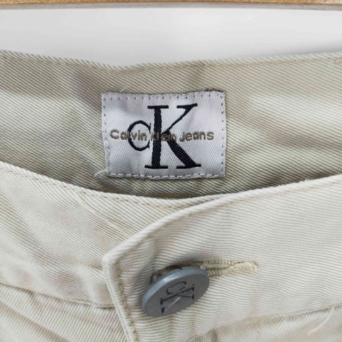 シーケーカルバンクライン ck Calvin Klein 2タックコットンチノパンツ メンズ 30