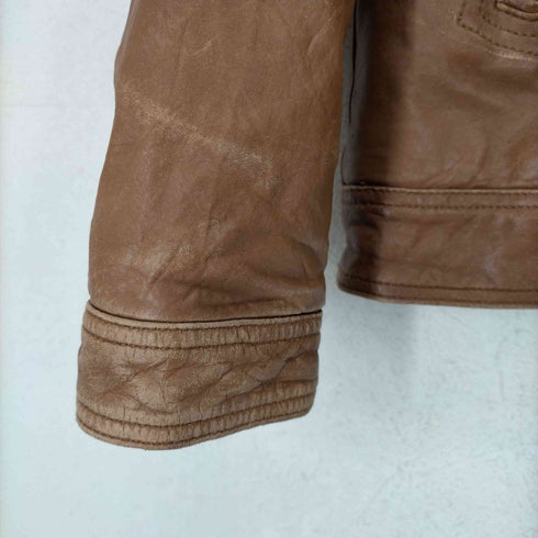 マッシモデュッティ Massimo Dutti レザージップブルゾン レディース 158-166
