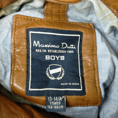 マッシモデュッティ Massimo Dutti レザージップブルゾン レディース 158-166