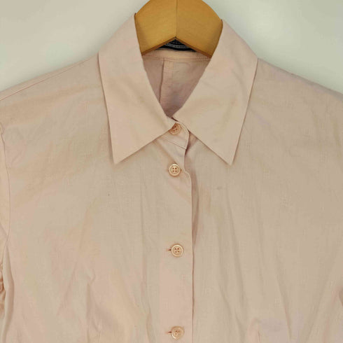 バーバリーブルーレーベル BURBERRY BLUE LABEL 総柄 フレンチスリーブシャツ レディース EUR:38