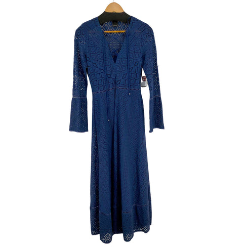 ピンコ PINKO MADE IN ITALY フロントレースアップ レーシーニットワンピース ドレス レディース EUR:42