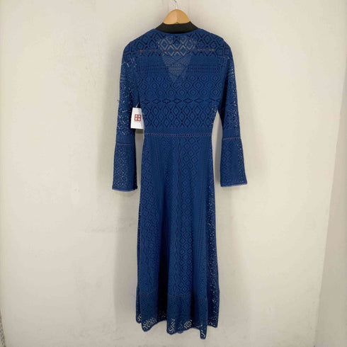 ピンコ PINKO MADE IN ITALY フロントレースアップ レーシーニットワンピース ドレス レディース EUR:42