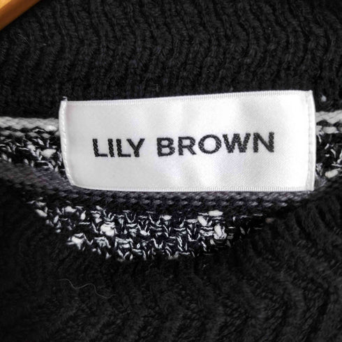 リリーブラウン Lily Brown ボーダーニットトップス レディース ONE SIZE