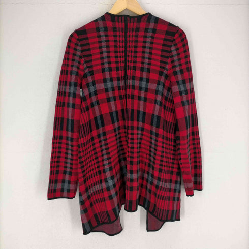 タルボット TALBOTS チェック柄ボタンレスニットジャケット レディース JPN:M
