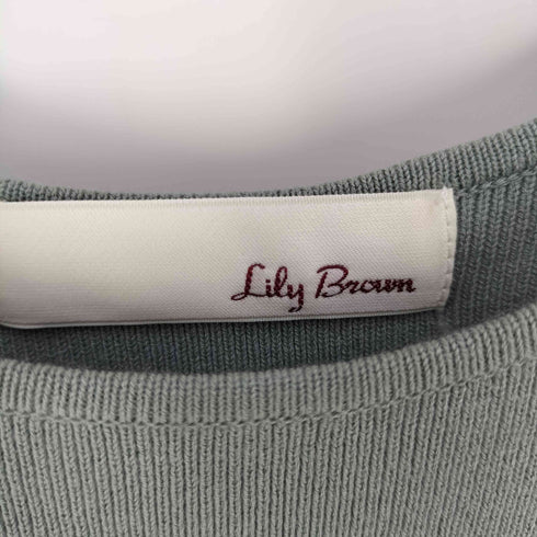 リリーブラウン Lily Brown ラインニットドッキングワンピース レディース ONE SIZE