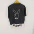 プレイボーイ PLAYBOY Vネック フロント刺繍 スウェットカットソー メンズ import:L