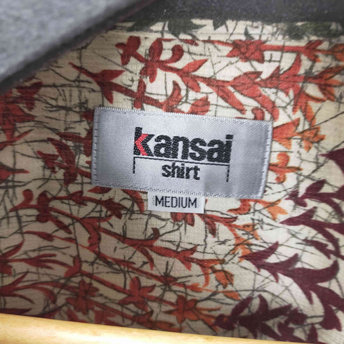 カンサイ KANSAI 90S 開襟シャツ 総柄 オープンカラー メンズ JPN:M