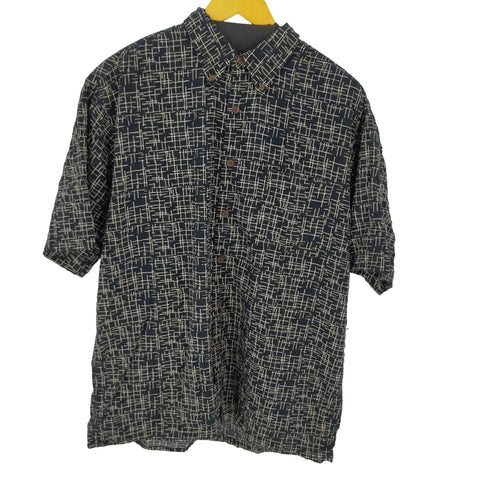 オーシャンパシフィック Ocean Pacific 総柄シャツ モノトーン メンズ JPN:L