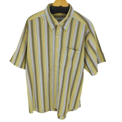 ゲスジーンズ GUESS JEANS 90S ストライプシャツ ワンポケット S/S メンズ JPN:XL