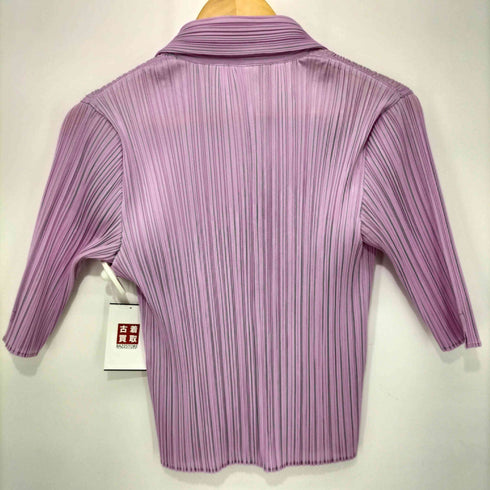 プリーツプリーズイッセイミヤケ PLEATS PLEASE ISSEY MIYAKE 2002SS プリーツ加工ショートスリーブシャツ レディース JPN:3