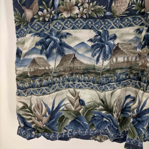 ヴァンヒューゼン VAN HEUSEN S/S レーヨン開襟 メンズ JPN:S