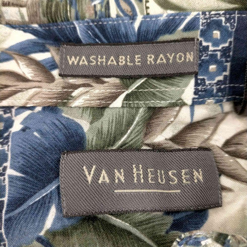 ヴァンヒューゼン VAN HEUSEN S/S レーヨン開襟 メンズ JPN:S