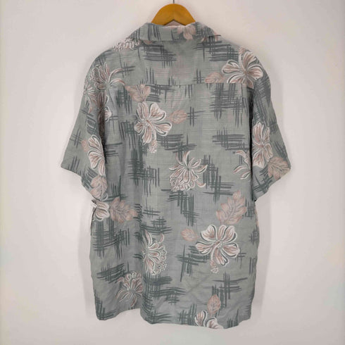 ケニントン kennington S/S ハイビスカス柄開襟アロハシャツ メンズ JPN:L