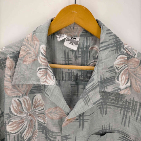 ケニントン kennington S/S ハイビスカス柄開襟アロハシャツ メンズ JPN:L
