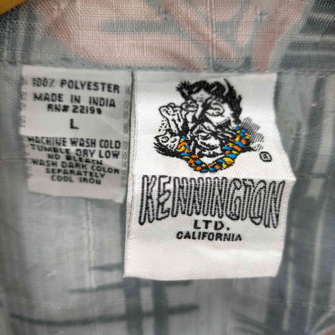 ケニントン kennington S/S ハイビスカス柄開襟アロハシャツ メンズ JPN:L