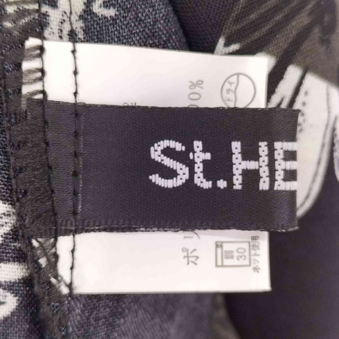ST.HELENA 総柄ノースリーブワンピース レディース M-L
