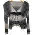 プリーツプリーズイッセイミヤケ PLEATS PLEASE ISSEY MIYAKE 2007AW プリーツ加工 ビッグカラー 1B ボーダーカーディガン レディース JPN:3