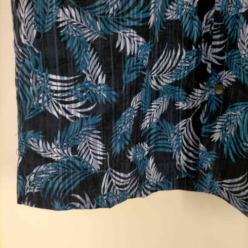 ヴァンヒューゼン VAN HEUSEN S/S リーフ柄シャツ メンズ JPN:M