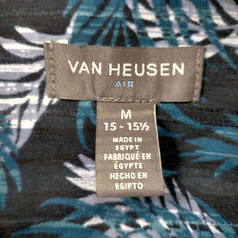 ヴァンヒューゼン VAN HEUSEN S/S リーフ柄シャツ メンズ JPN:M