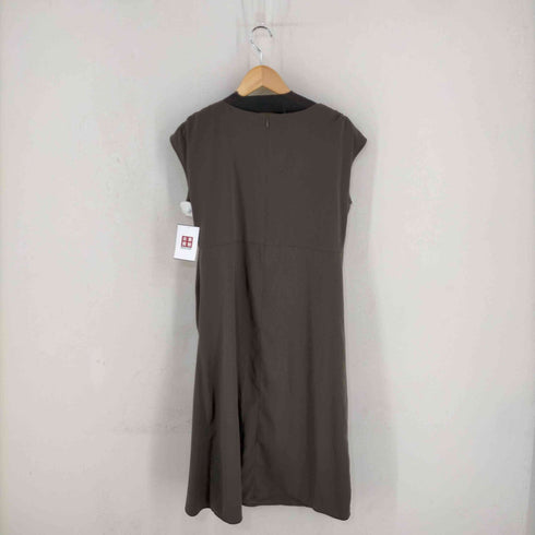 ユナイテッドアローズグリーンレーベルリラクシング UNITED ARROWS green label relaxing ショルダー x フロントギャザー ノースリーブワンピース レディース ONE SIZE