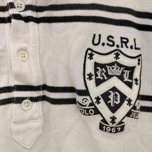 ポロジーンズカンパニーラルフローレン POLO JEANS COMPANY RALPH LAUREN ロゴワッペン ボーダー S/S ポロシャツ メンズ JPN:XL