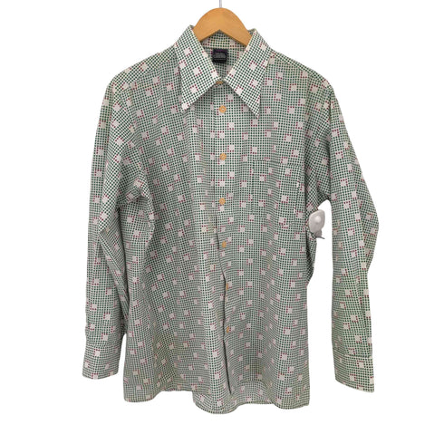 COLLECTION CANBERRA 剣襟 総柄 L/S シャツ メンズ
