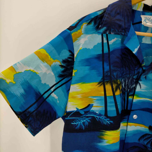 KOLE KOLE ハワイ製 S/S 総柄開襟アロハシャツ メンズ JPN:L