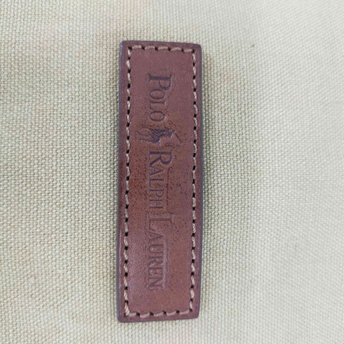 ポロラルフローレン POLO RALPH LAUREN キャンバス地 巾着袋 レザーパッチ メンズ ONE SIZE