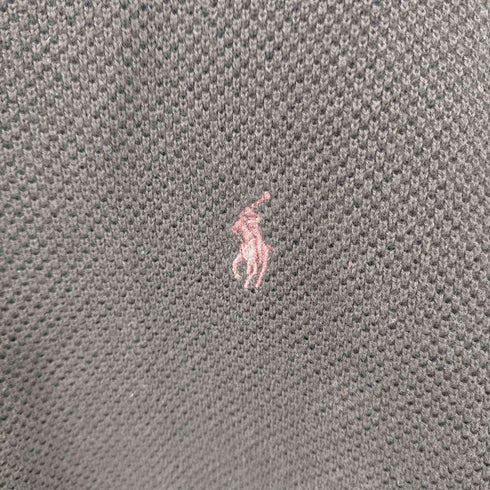 ポロバイラルフローレン Polo by RALPH LAUREN ポニー刺繍 鹿の子 L/S ニットポロシャツ メンズ JPN:L