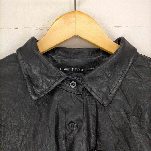 I SAW IT FIRST MADE IN ITALY レザーシャツ メンズ 10