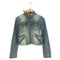バーバリーブルーレーベル BURBERRY BLUE LABEL デニム シングルライダースジャケット レディース EUR:38