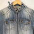 バーバリーブルーレーベル BURBERRY BLUE LABEL デニム シングルライダースジャケット レディース EUR:38