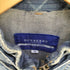 バーバリーブルーレーベル BURBERRY BLUE LABEL デニム シングルライダースジャケット レディース EUR:38