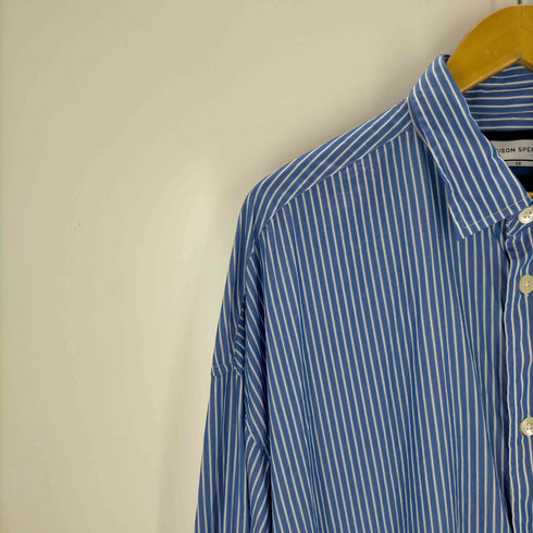 メゾンスペシャル MAISON SPECIAL Prime-Over Supima Cotton Typewriter Stripe Maxi Shirt Coat メンズ 02