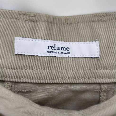 ジャーナルスタンダードレリューム JOURNAL STANDARD relume T/Cチノビッグプリーツロングスカート レディース 38