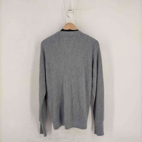 アイゾッドラコステ IZOD LACOSTE 70-80s MADE IN USA 糸巻き青タグ アクリルカーディガン メンズ import:L